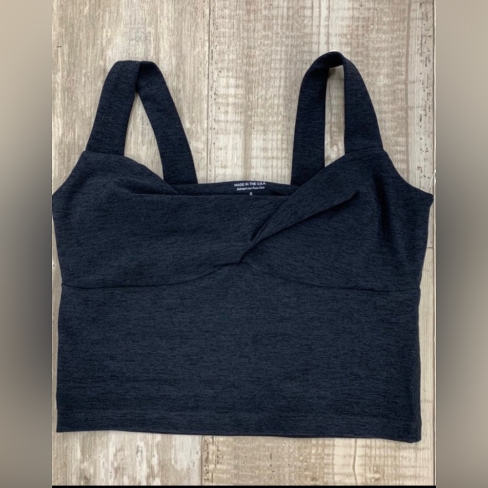Beyond Yoga Spacedye Don't Get Twisted Cropped Yoga Tank